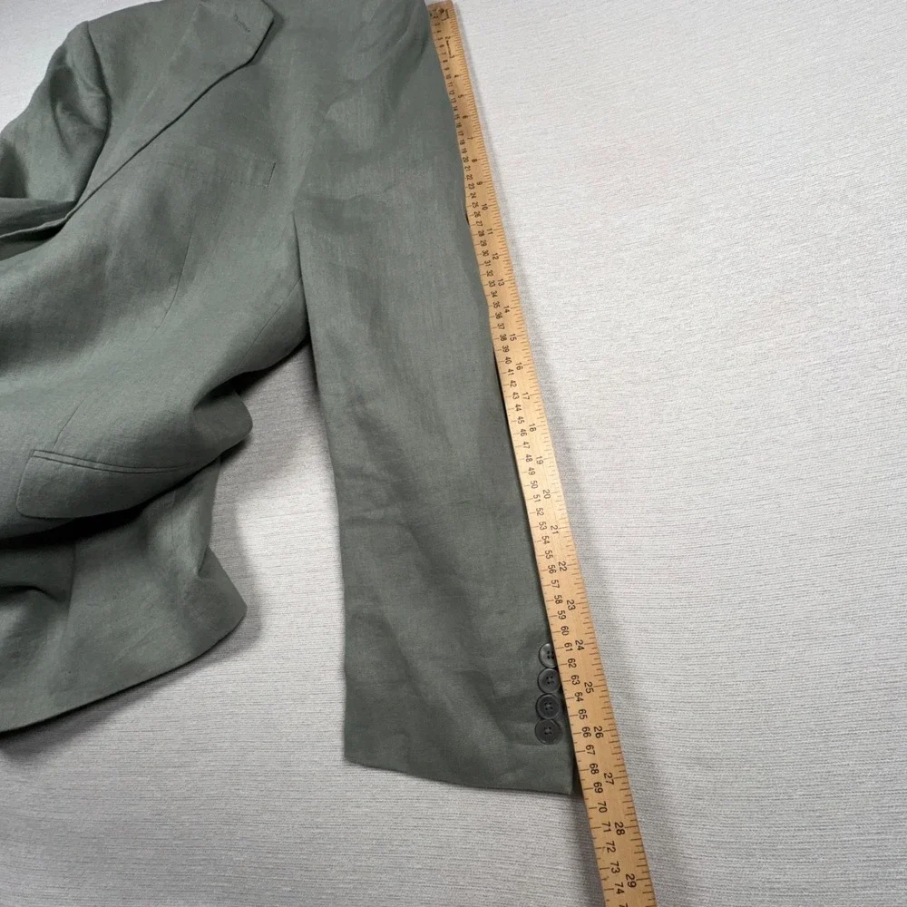 Lauren Ralph Lauren Linen Blazer Mens Size 50L Green Single Vented
